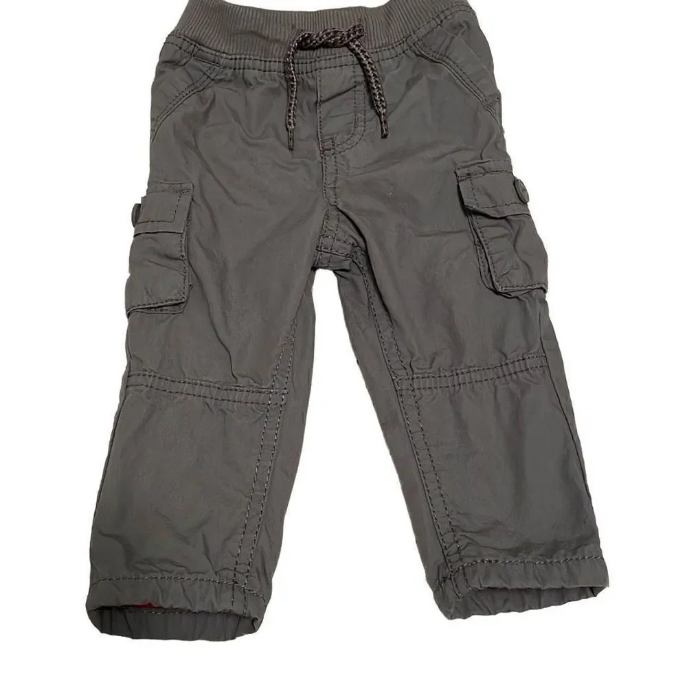 EUC OshKosh B’Gosh Gray Cargo Pants - 6M